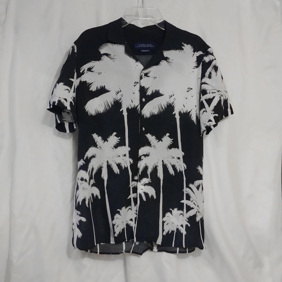 zara man hawaiian shirt